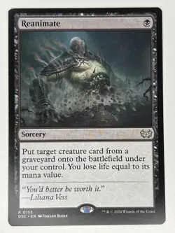 Reanimate R Commander: Duskmourn: House of Horror 155 NM - Image 1