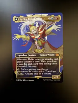 MTG Final Fantasy English Kefka, Court Mage Borderless 0398 Non-Foil - Image 1