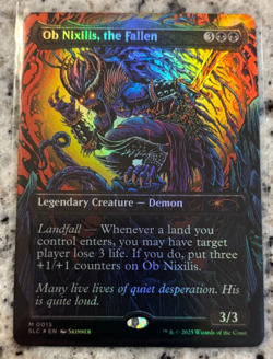 Magic the Gathering Secret Lair Encyclopedia Ob Nixilis, the Fallen FOIL MTG - Image 1