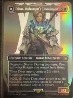 Dion, Bahamut's Dominant (Borderless) Final Fantasy Foil - Image 1
