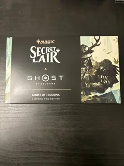 MTG Secret Lair Ghost Of Tsushima Rainbow Foil Edition New Sealed In Hand - Image 1