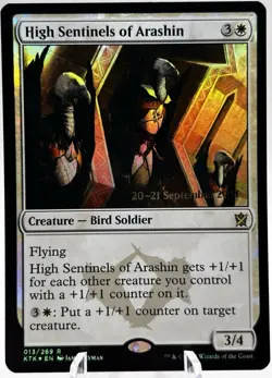 High Sentinels of Arashin 013/269 Foil Prerelease Khans Of Tarkir KTK MTG LP - Image 1