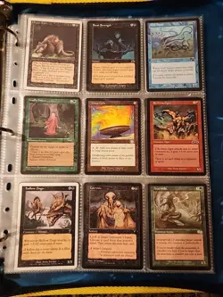 Vintage Magic The Gathering Binder Collection Card Lot MTG 1993-2003 - Image 1