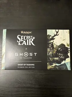 MTG Secret Lair x Ghost of Tsushima Rainbow Foil Sealed IN HAND SHIPS ASAP - Image 1