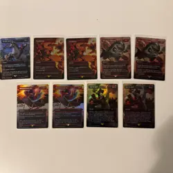 MTG Secret Lair X Marvel’s Deadpool Rainbow Foil - LOT OF 9 Cards - Pack Fresh! - Image 1