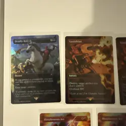 MTG Secret Lair X Marvel’s Deadpool Rainbow Foil - LOT OF 9 Cards - Pack Fresh! - Image 2