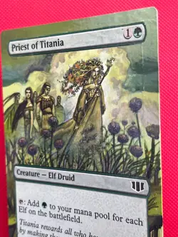 MTG 1X Priest of Titania X1 Commander 2014 (Altered hand Painted Art) Magic - Image 4