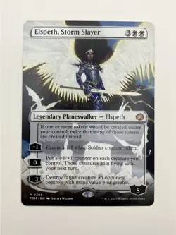 Elspeth, Storm Slayer (Borderless) Tarkir: Dragonstorm Regular - Image 1