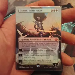 Elspeth, Storm Slayer (Borderless) Tarkir: Dragonstorm Foil - Image 1