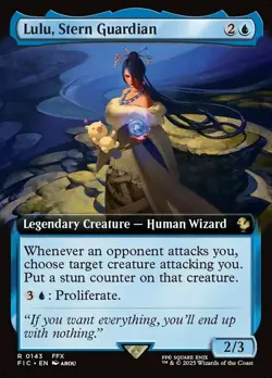 x1 Lulu, Stern Guardian - Foil - Extended Art R MTG Commander: Final Fantasy M/N - Image 1