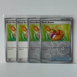 Picnic Basket 4x Trainer Playset Item 184/198 Scarlet & Violet Base Pokemon NM - Image 1