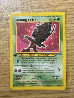 2002 POKEMON NEO DESTINY 1ST EDITION 106/105 SHINING CELEBI HOLO VINTAGE WOTC EX - Image 1