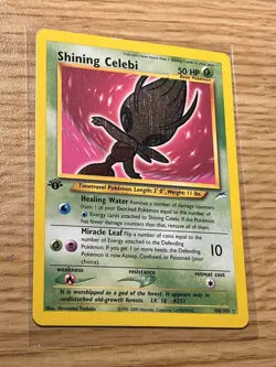 2002 POKEMON NEO DESTINY 1ST EDITION 106/105 SHINING CELEBI HOLO VINTAGE WOTC EX - Image 2