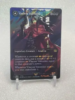 Vincent Valentine 0528 (Borderless Surge Foil) Final Fantasy MTG - Double Sided - Image 1