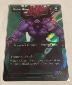 Vincent Valentine 0528 (Borderless Surge Foil) Final Fantasy MTG - Double Sided - Image 3