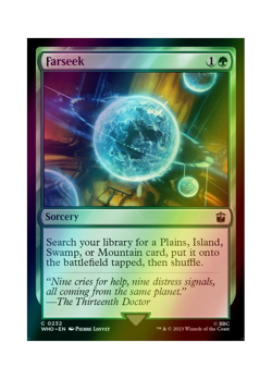 Magic the Gathering MTG WHO Farseek 232 Foil Near Mint - Image 1