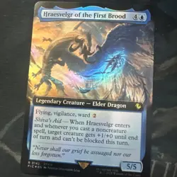 MTG Final Fantasy Commander, Hraesvelgr of the First Brood - Borderless Foil - Image 1