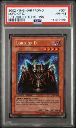 Yu-Gi-Oh! - Collector's Tins Lord of D. 2002 BPT-004 Limited Edition PSA 8 - Image 1