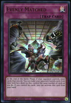 Yu-Gi-Oh! Magnificent Mavens Evenly Matched 2022 MAMA-EN099 Ultra Rare 1st - Image 1