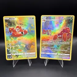 Pokemon TCG Paras & Parasect Trainer Gallery Holo Ultra Rare Cards - Image 1