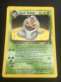 Dark Arbok 2/82 Rocket Set Vintage Pokemon Holo 2 Card Lot - Image 4