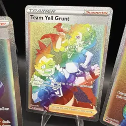 Pokemon TCG 4-Card Trainer Lot Rainbow Holo Full Art - Image 3