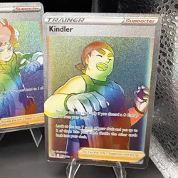 Pokemon TCG 4-Card Trainer Lot Rainbow Holo Full Art - Image 5