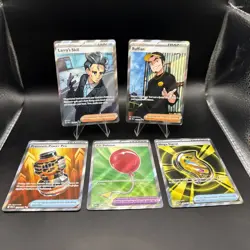 Pokemon TCG 5 Card Trainer Lot NM Holos - Exact Cards Shown - Image 1