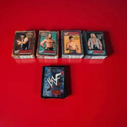 WWF Raw Deal CCG TCG Collection Lot 300+ 4 Starter Decks+72 Cards from Boosters - Image 1