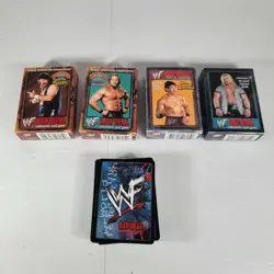 WWF Raw Deal CCG TCG Collection Lot 300+ 4 Starter Decks+72 Cards from Boosters - Image 4