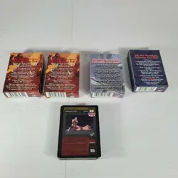 WWF Raw Deal CCG TCG Collection Lot 300+ 4 Starter Decks+72 Cards from Boosters - Image 5