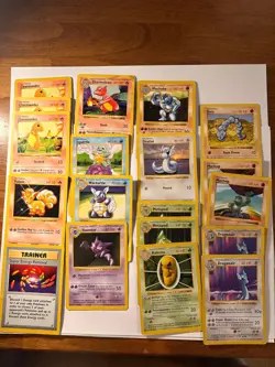 Shadowless Base Set Lot of 19 Pokemon Cards HP/MP - Image 1