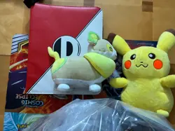 Vintage & Modern Pokemon Accessories Binders Toys Plushies Gold Card Coins - Image 3