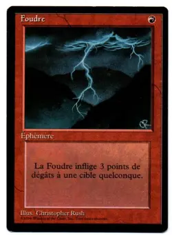 *MRM* FR/VF Foudre ( Lightning Bolt ) Excellent MTG FBB - Image 1