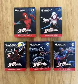 SDCC 2025 Magic The Gathering x Spider-Man Complete Welcome Deck Set (5) - Image 1