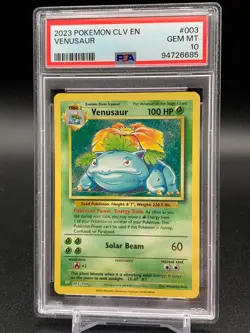 Pokemon Card PSA 10 Venusaur Classic TCG Box Base Set CLV 003/034 Holo Rare 2023 - Image 1
