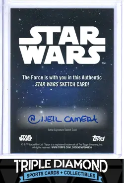 Topps Star Wars Sakiyan #1/1 Sketch Card By Neil Camera L810 - Image 2
