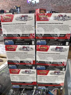 AUTHENTIC Pokemon Cards 6x Stellar Crown SEALED SV07 Booster Boxes = Case - Image 3