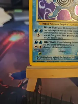 Poliwrath Base Set Holo Unlimited Holo Rare Card 13/102 Pokemon TCG MP - Image 5