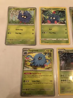 Lot of 7 Tangela and Tangrowth Pokemon Cards - Image 2