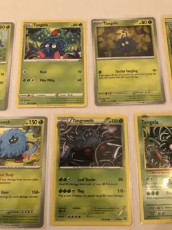 Lot of 7 Tangela and Tangrowth Pokemon Cards - Image 3