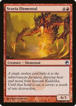 SCORIA ELEMENTAL X 4 E/X+ SCARS OF MIRRODIN MAGIC THE GATHERING - Image 1