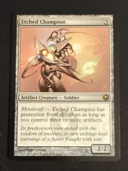 1x Etched Champion (154) Scars of Mirrodin LP MTG Magic the Gathering x1 MKE - Image 1