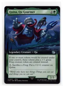 MtG FIN Quina, Qu Gourmet #471 Extended Art Non-Foil - Image 1