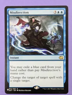MTG Magic The Gathering: The List: Misdirection - DDT Reprint #015/063 Rare - NM - Image 1