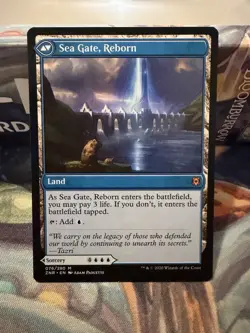 Sea Gate Restoration/Sea Gate, Reborn ZNR 076 Mythic Zendikar Rising Near Mint - Image 2