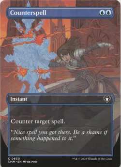 Counterspell (Borderless) C Commander Masters 630 NM MTG - Image 1