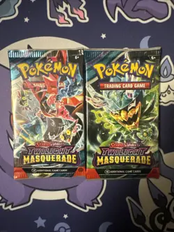 Pokemon TCG: Scarlet and Violet Twilight Masquerade Booster Packs X2 - Image 1