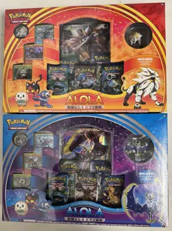 Pokemon TCG XY Solgaleo & Lunala Alola Collection pair set RARE Factory Sealed - Image 1