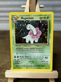 Meganium - 10/111 - Pokemon Neo Genesis Unlimited Holo Rare WOTC Vintage Card - Image 1